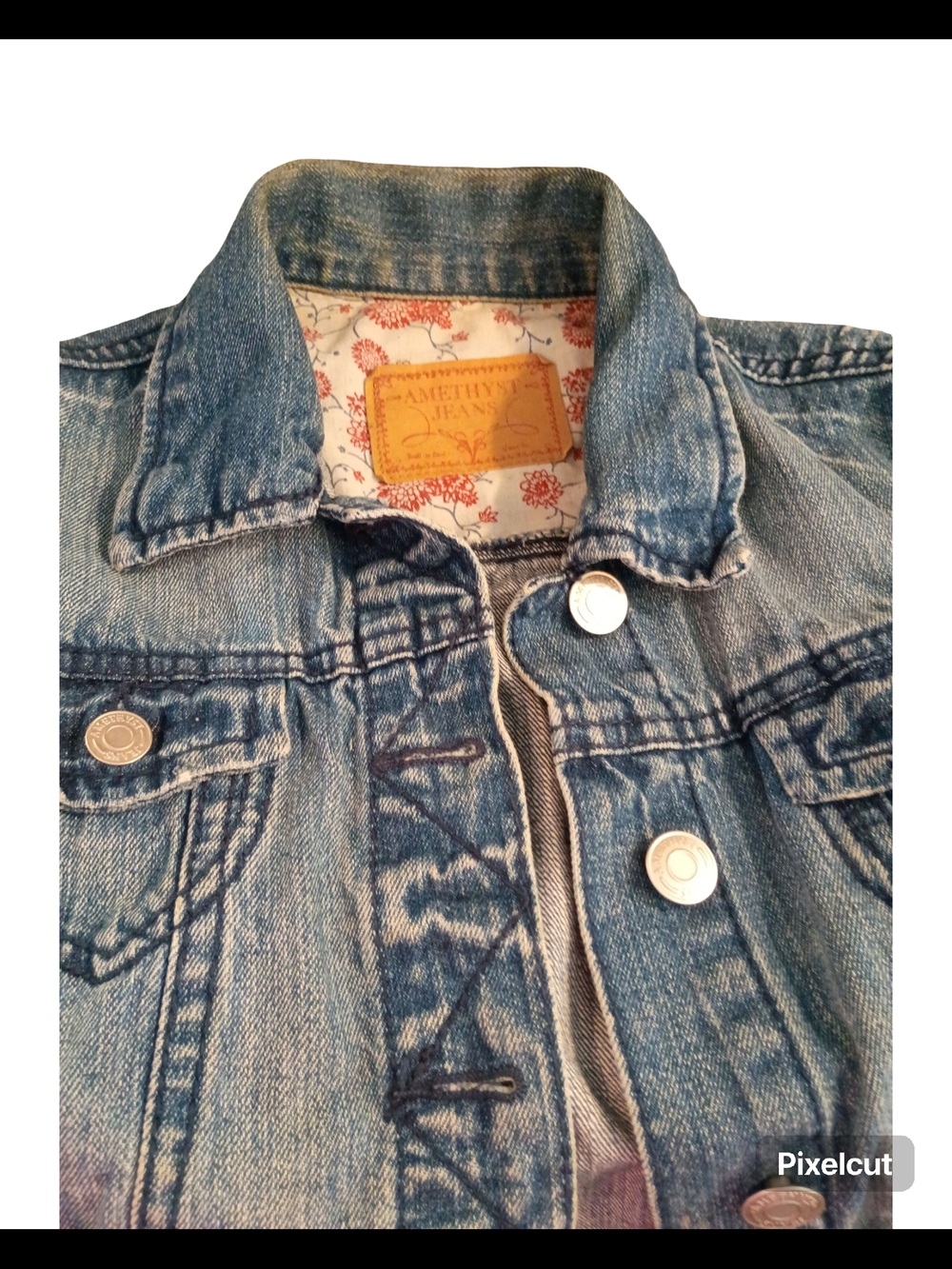 Amethyst Jeans Light Blue Denim Jean Jacket - Picture 3 of 15